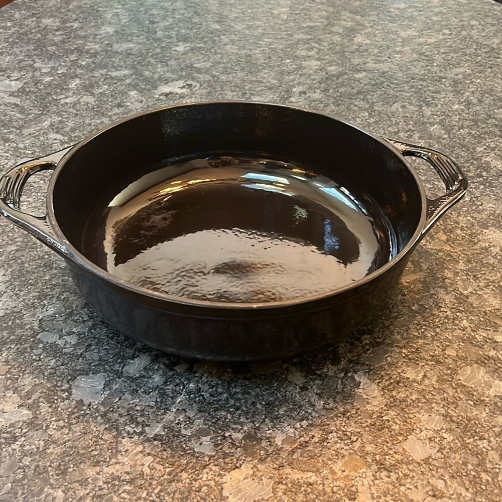 Dbk Daniel Boulud Kitchen Black 5.3 Qt Enameled Cast Iron Dutch Oven Pot Pan